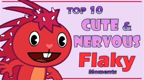 flaky htf|Top 10 CUTE & NERVOUS FLAKY Moments from Happy Tree Friends.